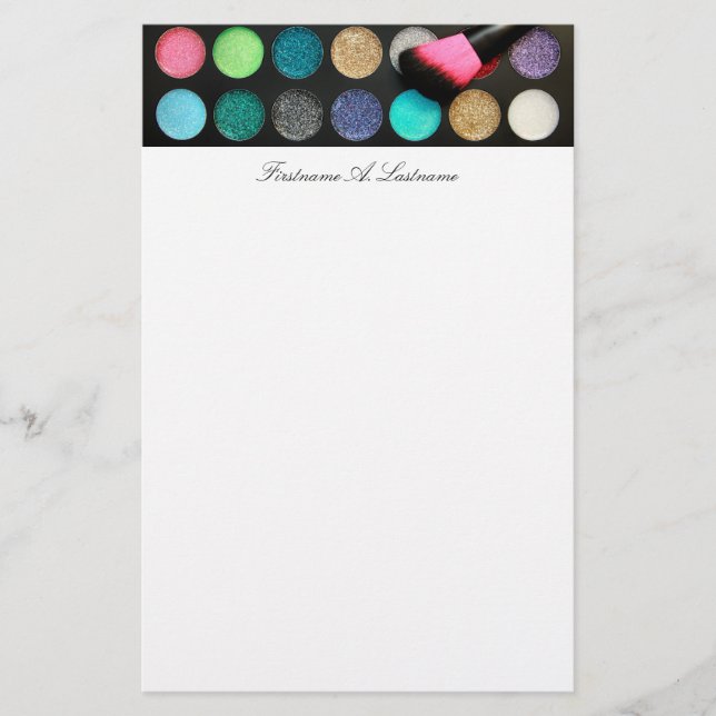 Papelería Purpurina Makeup Stationery (Anverso)