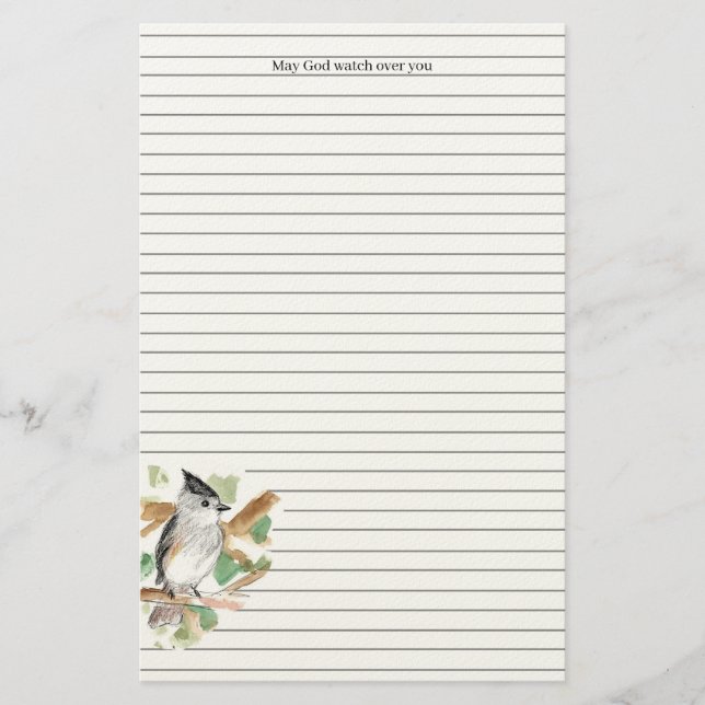 Papelería Que Dios te cuide Carbonero Enmarcado (Anverso)