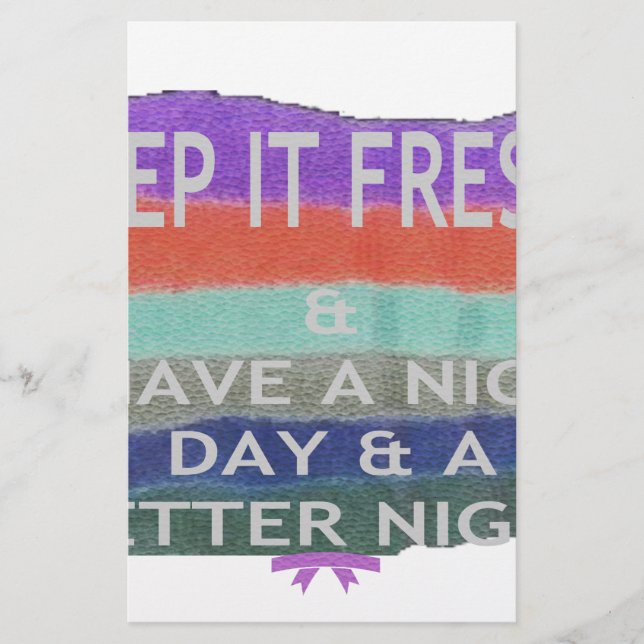 Papelería Que tengas un buen día y una noche mejor mantenlo  (Anverso)