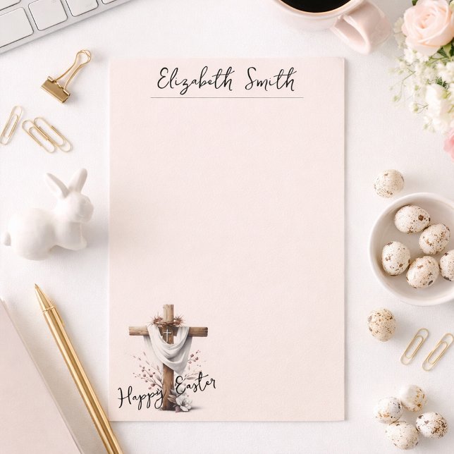 Papelería Radiant Easter Cross with Floral Accents (Subido por el creador)