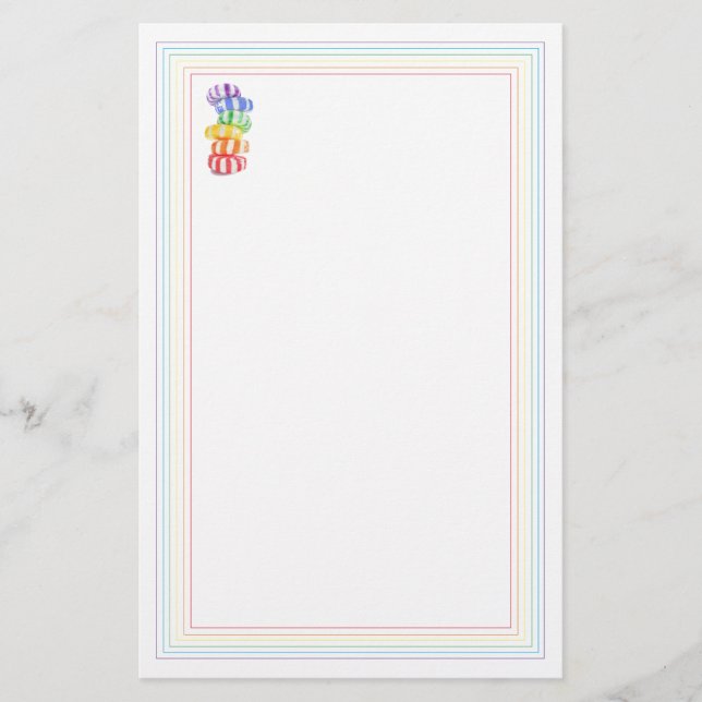 Papelería RAINBOW CANDY 5.5x8.5 Estacionamiento (Anverso)
