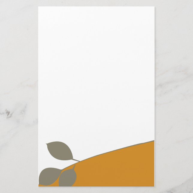 Papelería Rama de árbol llana preciosa simple (Anverso)