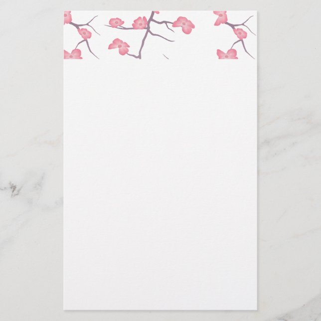 Papelería Ramas de flor de cerezo (Anverso)