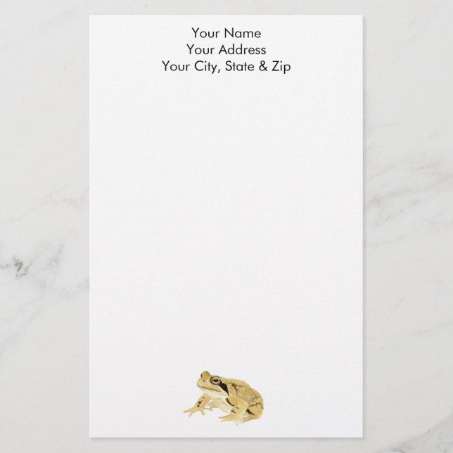 Papelería Rana de madera (Anverso)