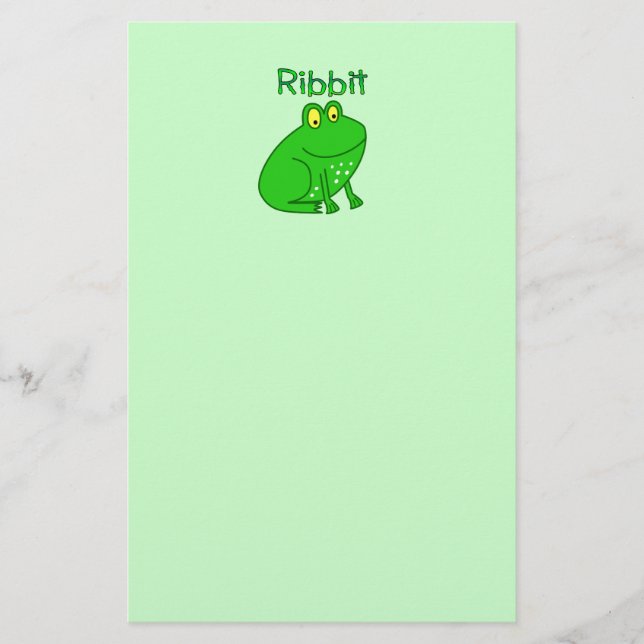Papelería Rana Ribbit (Anverso)