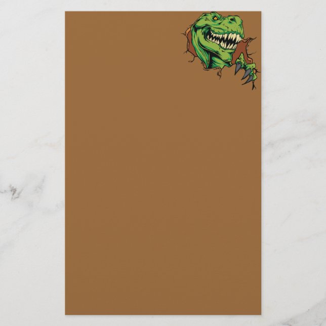 Papelería Rasgones de T Rex (Anverso)