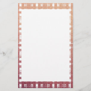 Papelería Raspberry Pink Rubor moderno en relieve Ombra en r
