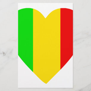 Papelería Rasta coloreó el corazón