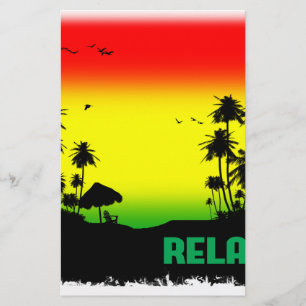 Papelería rasta de relajación