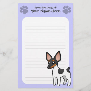 Papelería Rata Terrier del dibujo animado/fox terrier de