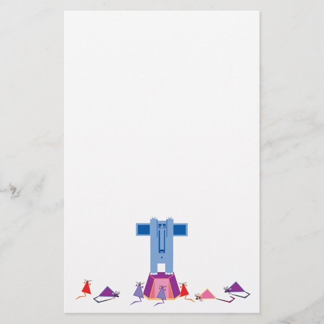 Papelería Ratones y elefantes (Anverso)