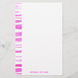 Papelería Rayas acuáticas modernas rosadas