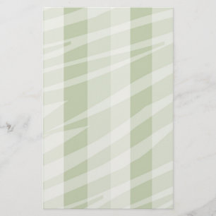 Papelería Rayas de cebra blanca verde suave