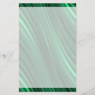 Papelería Rayas sombreadas del verde esmeralda
