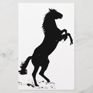 Papelería Rearing Horse Silhouette