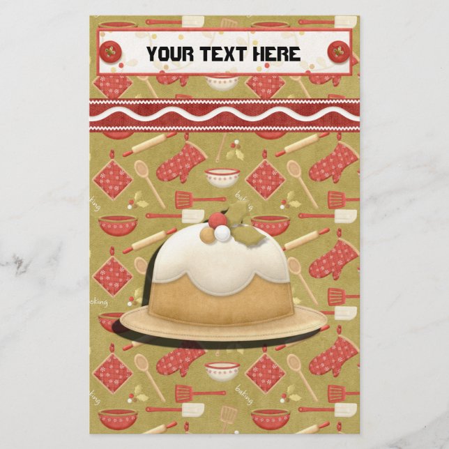 Papelería Receta de Gingerbread Holidays Binder-Divider (Anverso)