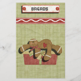 Papelería Receta de Gingerbread Holidays Binder-Divider