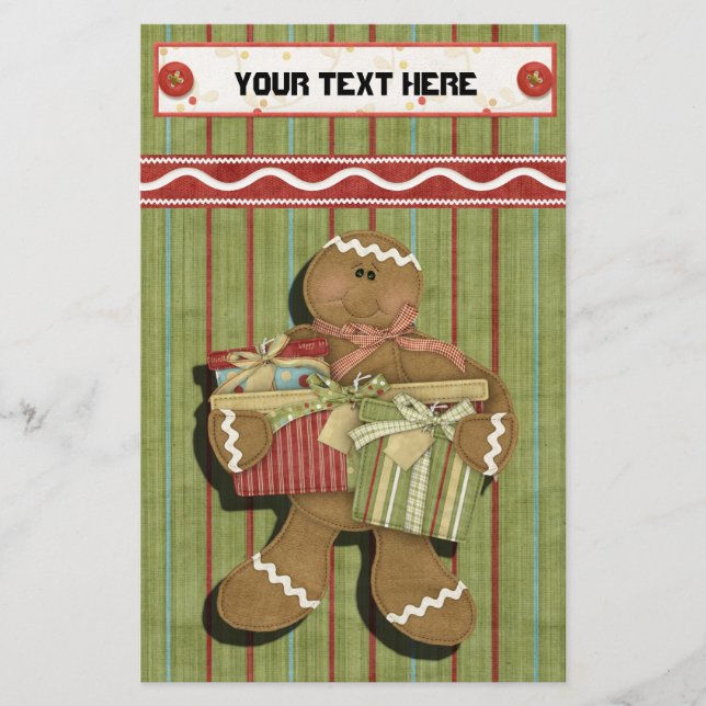 Papelería Receta de Gingerbread Holidays Binder-Divider (Anverso)