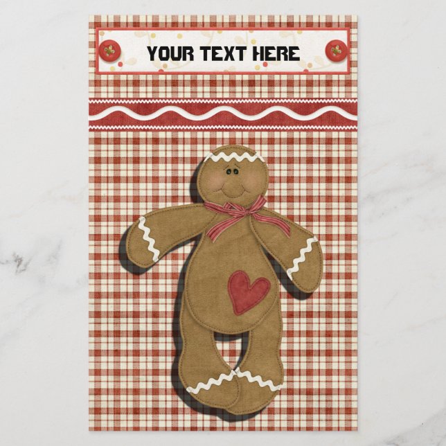 Papelería Receta de Gingerbread Holidays Binder-Divider (Anverso)