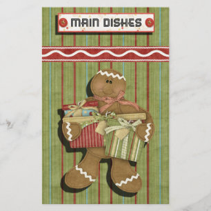 Papelería Receta de Gingerbread Holidays Binder-Divider