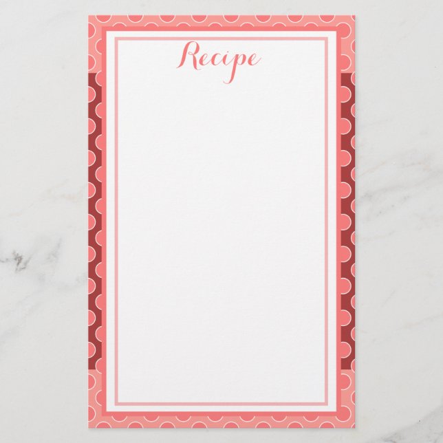 Papelería Recetas (Anverso)