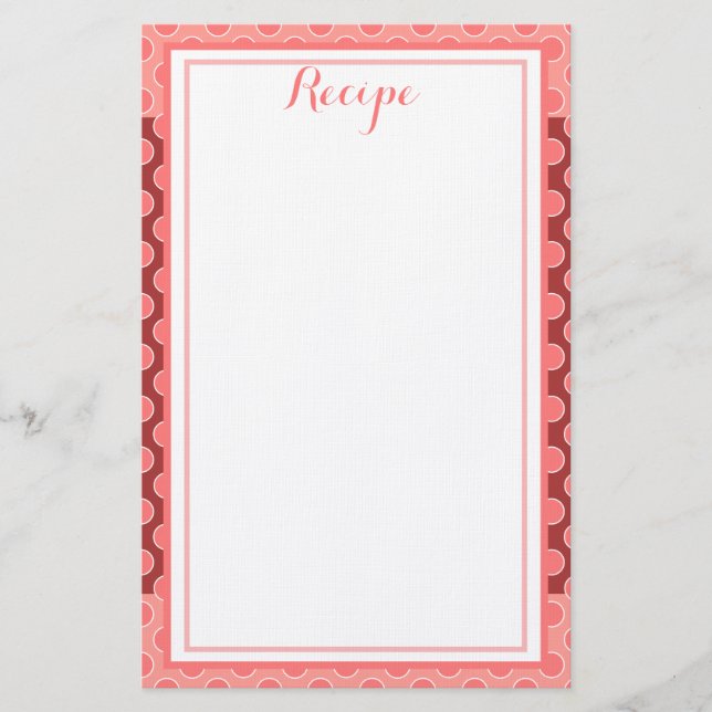 Papelería Recetas (Anverso)