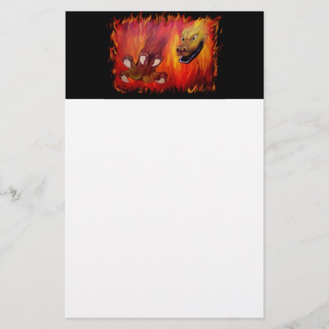 Papelería Red Dragon Claw (Anverso)