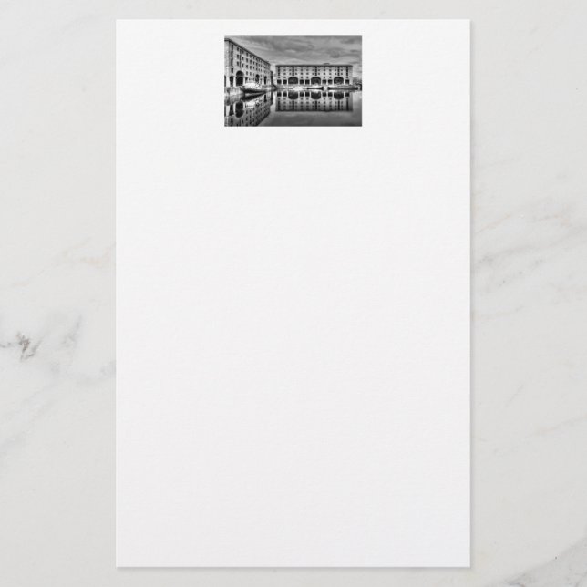 Papelería Reflexiones del Liverpool de Albert Dock (Anverso)