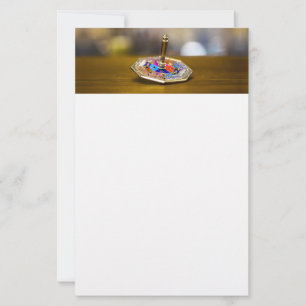 Papelería Regalo de dreidel de Hanukkah SlipperyJoe base oct