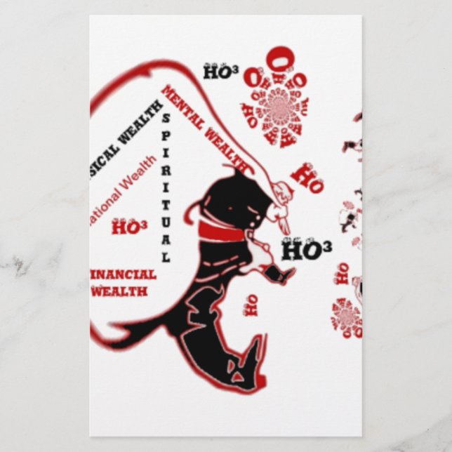 Papelería Regalo secreto Santa - Prosperidad y Riqueza (Anverso)