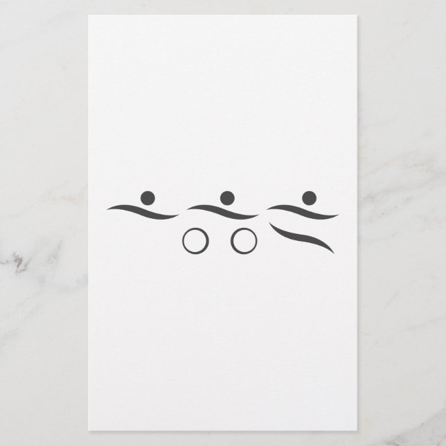 Papelería Regalo único de triatlón (Anverso)