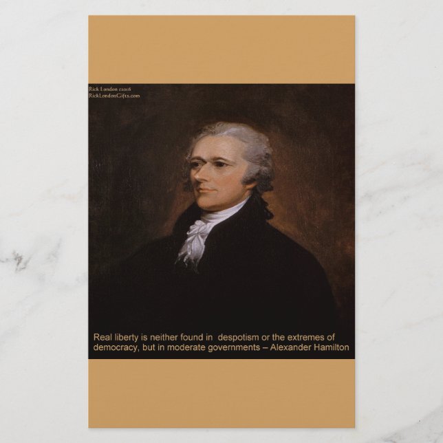 Papelería Regalos de Alexander Hamilton (Anverso)