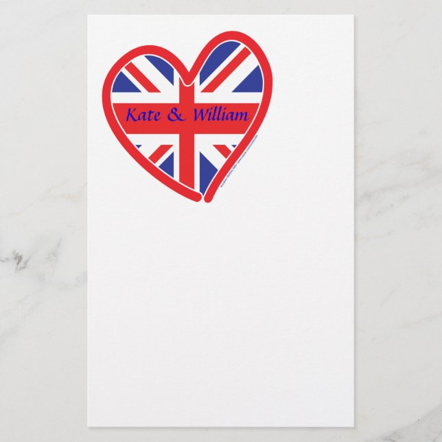 Papelería Regalos de boda real/Kate y William (Anverso)