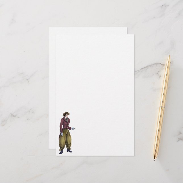 Papelería Regency Fashion Stationery - Caballero #6 (Anverso/Reverso In Situ)