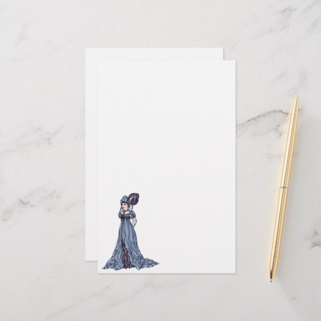 Papelería Regency Fashion Stationery - Lady #3 (Anverso/Reverso In Situ)