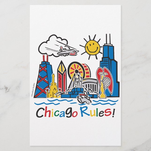 Papelería Reglas de Chicago (Anverso)