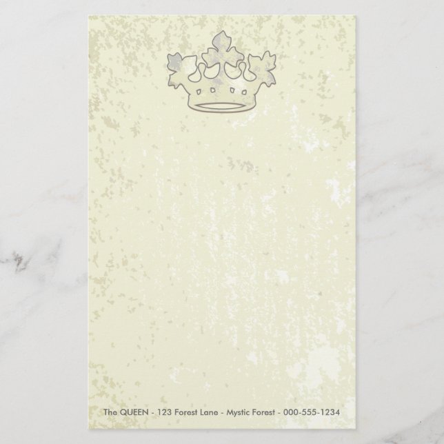 Papelería Reina del bosque (Anverso)