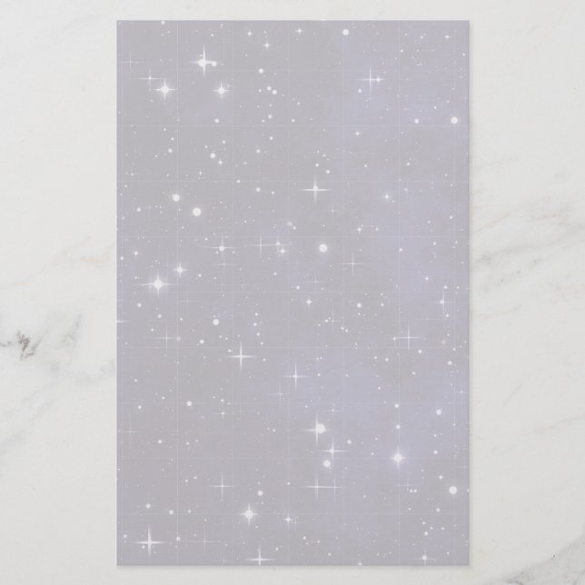 Papelería Rejilla estrellada del cielo nocturno (Anverso)
