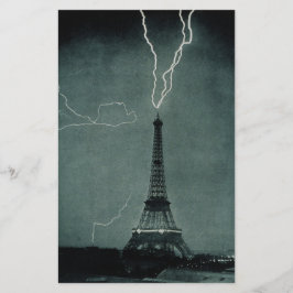 Papelería Relámpago que impacta la Torre Eiffel