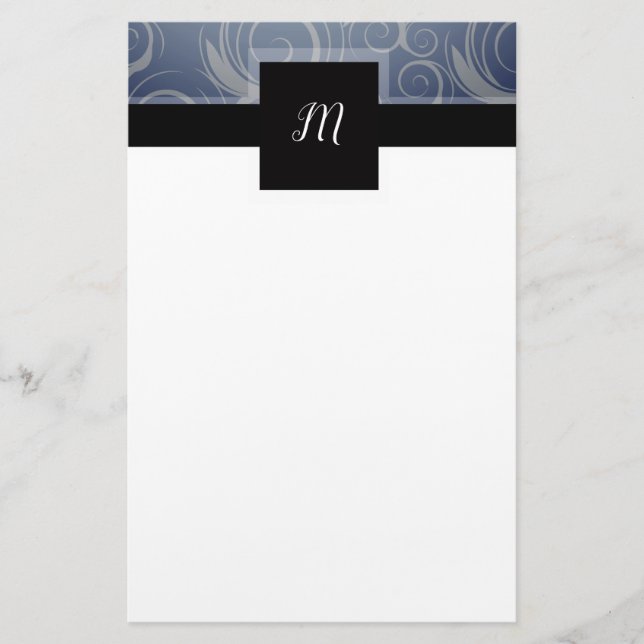 Papelería Remolinos de monograma (Anverso)