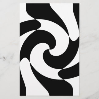 Papelería Remolinos en blanco y negro