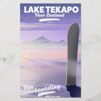 Papelería Reserva un viaje hoy lago Tekapo Nueva Zelanda