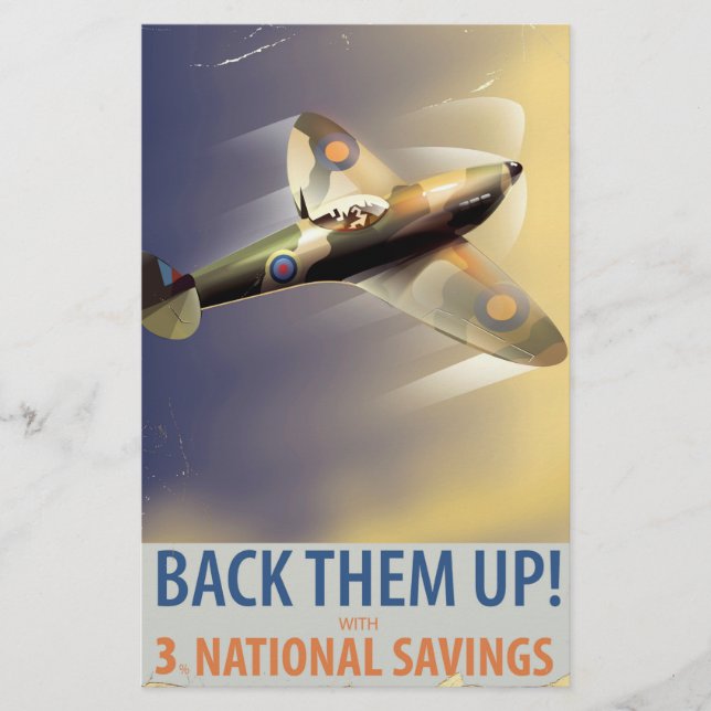 Papelería ¡Respaldales! Poster WW2 (Anverso)