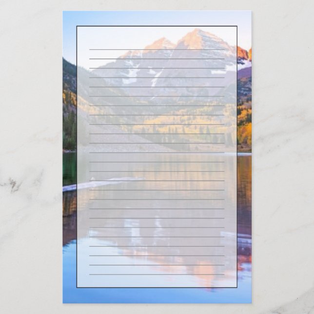 Papelería Resplandor marrón de Belces Alpen (Anverso)