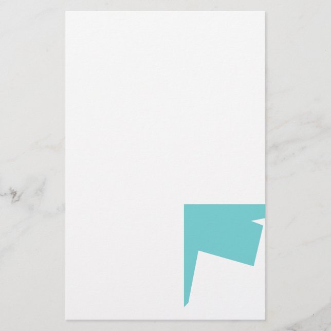 Papelería Resumen Art Minimalismo Blue White (Anverso)