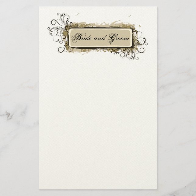 Papelería Resumen Boda floral Stationery (Anverso)