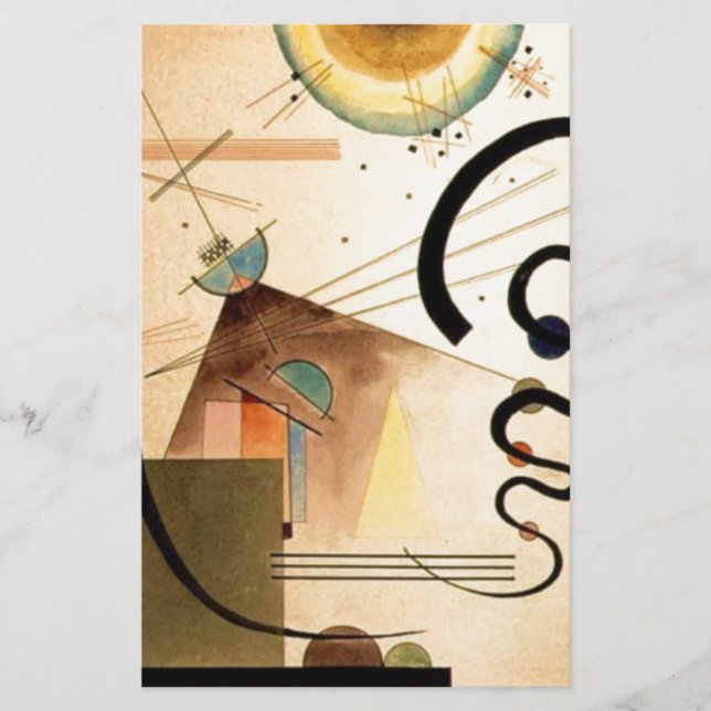 Papelería Resumen de Kandinsky (Anverso)