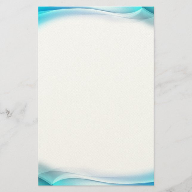 Papelería Resumen de las olas de Aqua (Anverso)