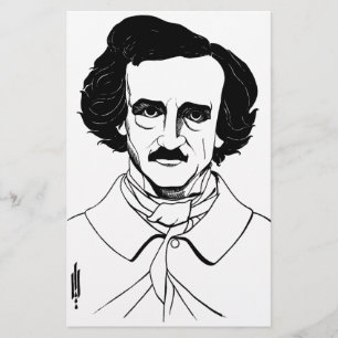 Papelería Retrato de Edgar Allan Poe