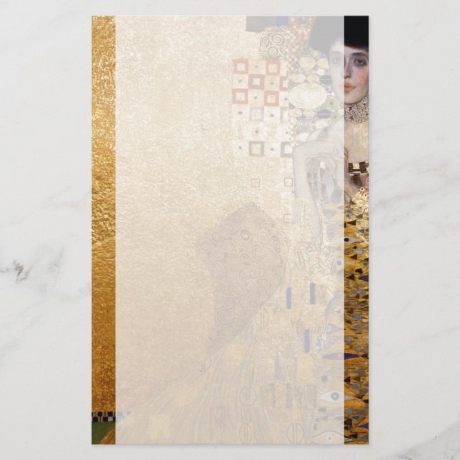 Papelería Retrato de Gustav Klimt de Adel Bloch Bauer 1907 (Anverso)